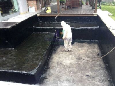 Гидроизоляция дна водоёма Гидроизоляция дна водоёма