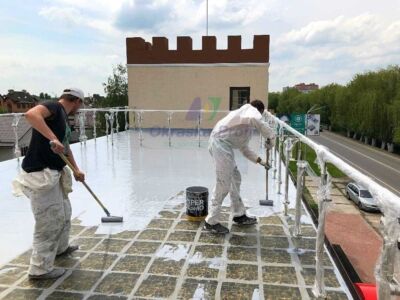 Устройство 1-го слоя гидроизоляции